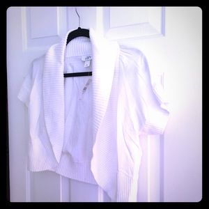White shrug, NWT, loft size medium